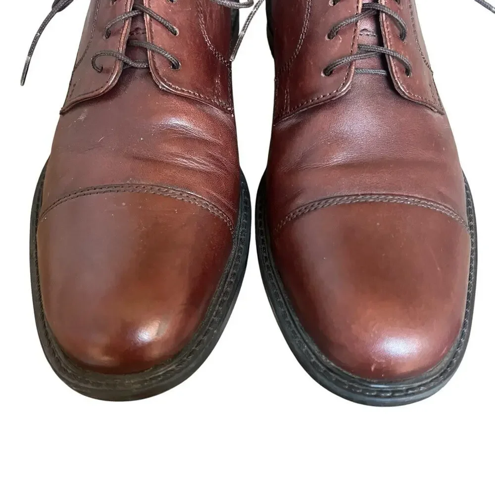 Johnston and Murphy Brown Cap Toe Oxford Shoes Size 9M